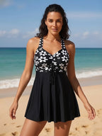 Babydoll Tummy Control Two-Piece Swim Set