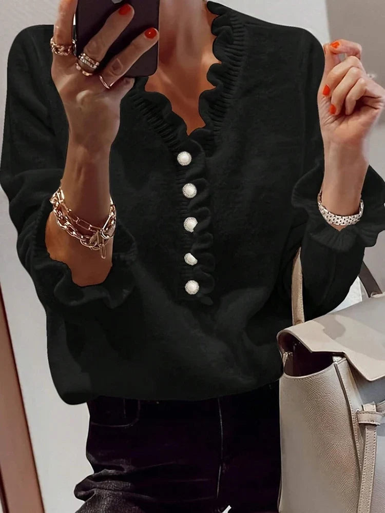 Autumn Lace Long Sleeve Top