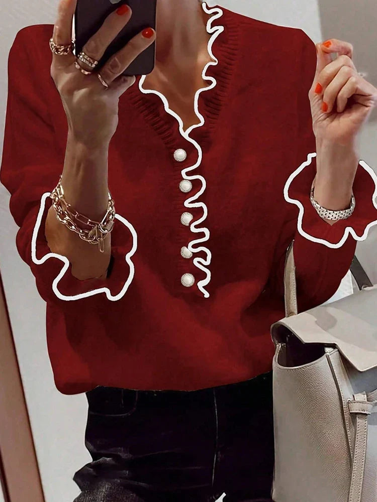 Autumn Lace Long Sleeve Top