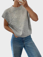 Women's Knitted Vest Top Sleeveless Pullover Sweater Vest