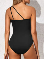 One-Shoulder Tummy Control One-Piece Swimsuit