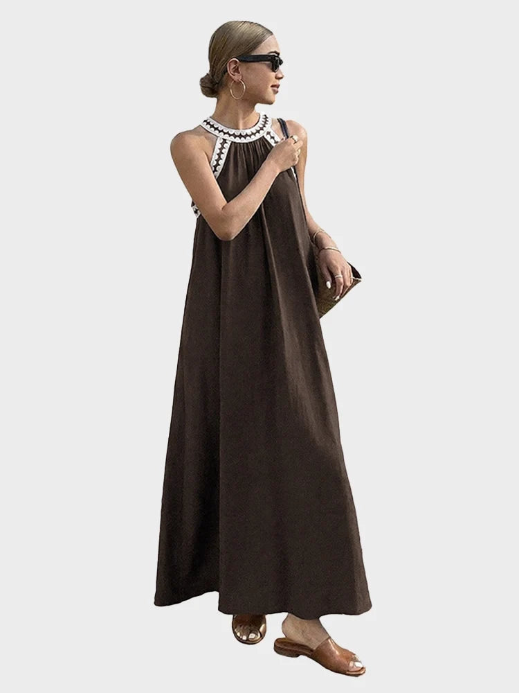 Halter Summer Dresses for Women 2026 Sleeveless Boho Sundresses