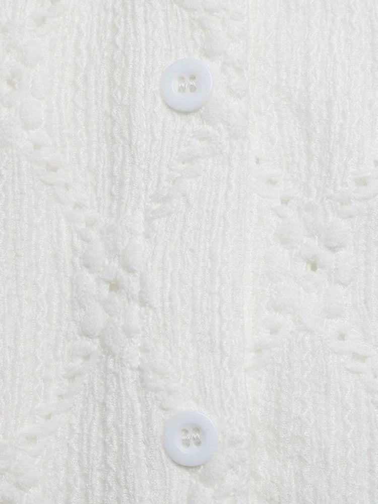 Women's Eyelet Lace Button Down Blouse