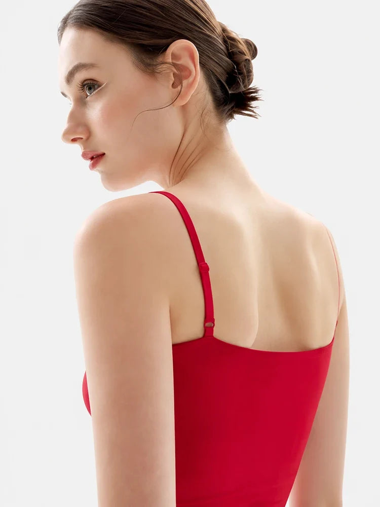 Women's Seamless Spaghetti Strap Shaping Tank Top