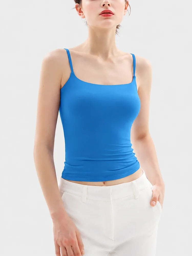 Women's Seamless Spaghetti Strap Shaping Tank Top